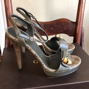 GUCCI Platform Shoes, style BAMBOO